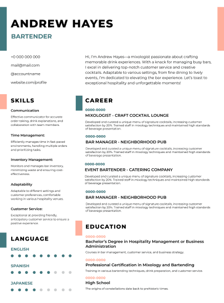 Resume Sample